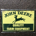 John Deere Quality Farm Equipment Metal Sign