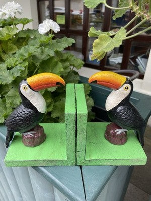 Guinness Toucan Cast Iron Bookends