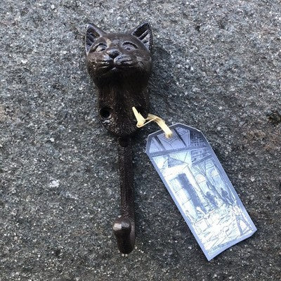 Cat Cast Iron Hook