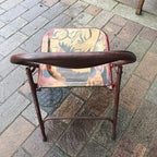 Folding Metal Chair 60s Vibes Road Trip Theme Hand painted