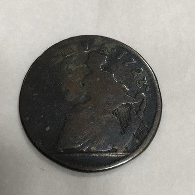 George 1 Copper Irish Halfpenny