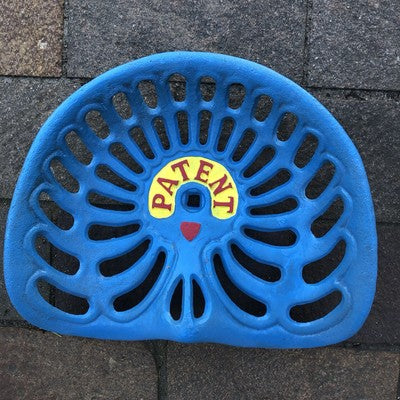 Patent Cast Iron Tractor Seat