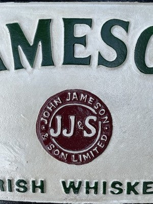 Jameson Irish Whiskey Cast Iron Sign