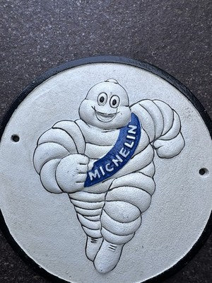 Michelin Man Cast Iron Sign