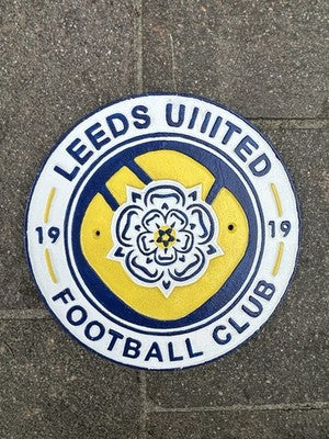 Leeds United Cast Iron Sign