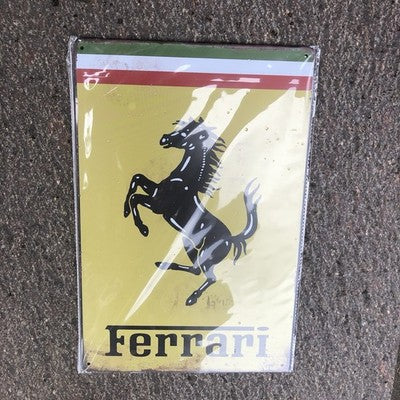 Ferrari Metal Sign