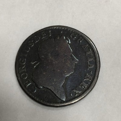 George 1 Copper Irish Half Penny