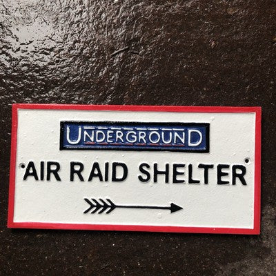 Underground Air Raid Shelter Sign