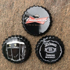 Metal Beer Top Bottle Lids Assorted Set Of Three