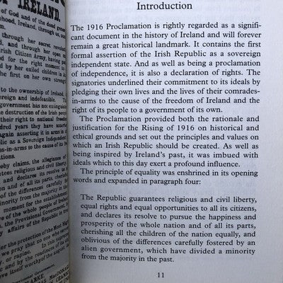 The 1916 Proclamation By John OâConnor
