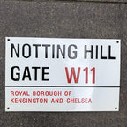 Notting Hill Gate Enamel Sign