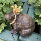 Prince Charming Frog Cast Iron With Lovely Gold Crown