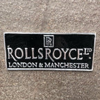Rolls Royce Aluminium Sign