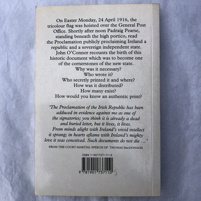 The 1916 Proclamation By John OâConnor