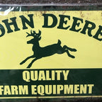 John Deere Quality Farm Equipment Metal Sign