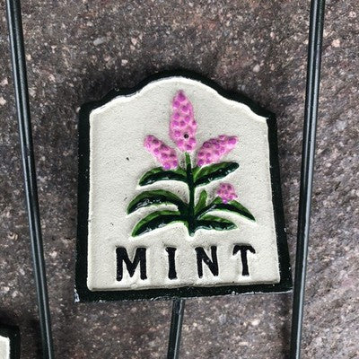 Herb Tags Cast Iron Set Of 10