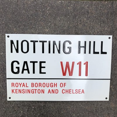 Notting Hill Gate Enamel Sign