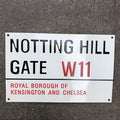 Notting Hill Gate Enamel Sign