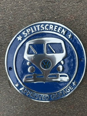 VW Splitscreen Approved Garage Aluminium Sign