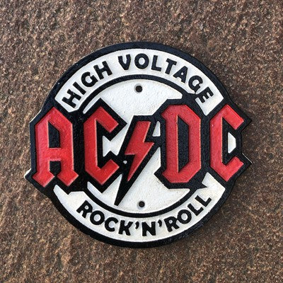 AC/DC Cast Iron Sign