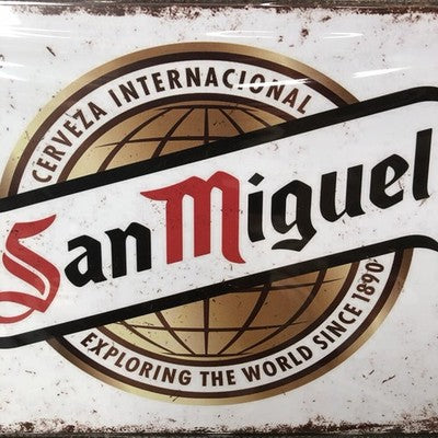 San Miguel Metal Sign