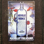 Absolut Vodka Metal Sign