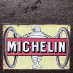 Michelin Man Metal Sign