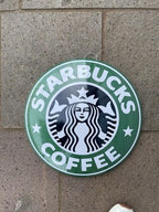 Starbucks 40 Cms Domed Metal Sign