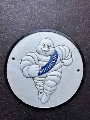 Michelin Man Cast Iron Sign