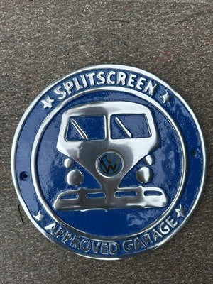 VW Splitscreen Approved Garage Aluminium Sign