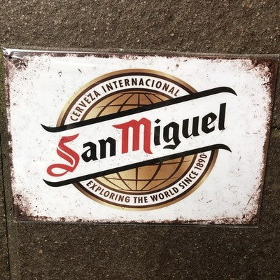 San Miguel Metal Sign