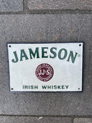 Jameson Irish Whiskey Cast Iron Sign