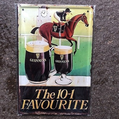 Guinness The 10- 1 Favourite Metal Sign