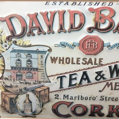 David Barry Tea& Wine Merchant Metal Sign