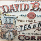 David Barry Tea& Wine Merchant Metal Sign