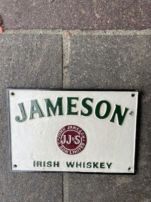 Jameson Irish Whiskey Cast Iron Sign