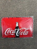 coca cola metal sign