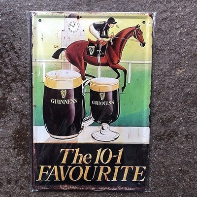 Guinness The 10- 1 Favourite Metal Sign