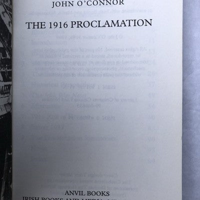 The 1916 Proclamation By John OâConnor