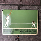 Wimbledon Enamel Sign