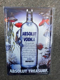 Absolut Vodka Metal Sign