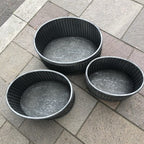 Metal Decorative Set Of 3 Oval Planters