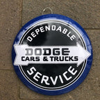 Dodge Cars & Trucks 40 Cms Dome Metal Sign