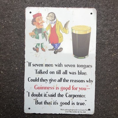 Guinness Metal Sign