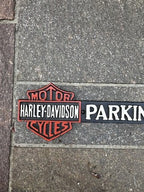 Harley Davidson Parking Cast Iron Sign