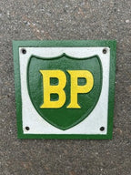 BP Cast Iron Sign