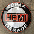 Mopar Hemi Garage 40cms Dome Metal Sign