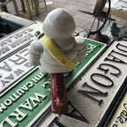 Michelin Man On Motor Bike Cast Iron