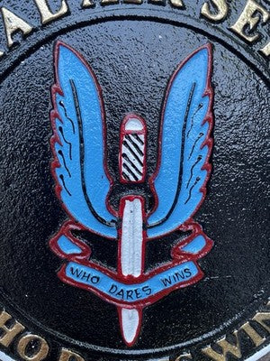 Special Air Service Who Dares Wins Cast Iron Sign