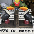 Guinness Toucan Cast Iron Bookends